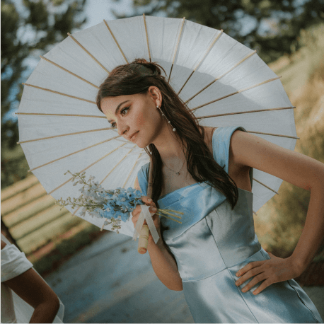 Elegant ink blue dresses for weddings & formal events | AW.Bridal Australia