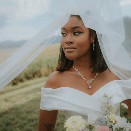 Romantic off-the-shoulder wedding dress for a timeless, feminine look | AW.Bridal Australia