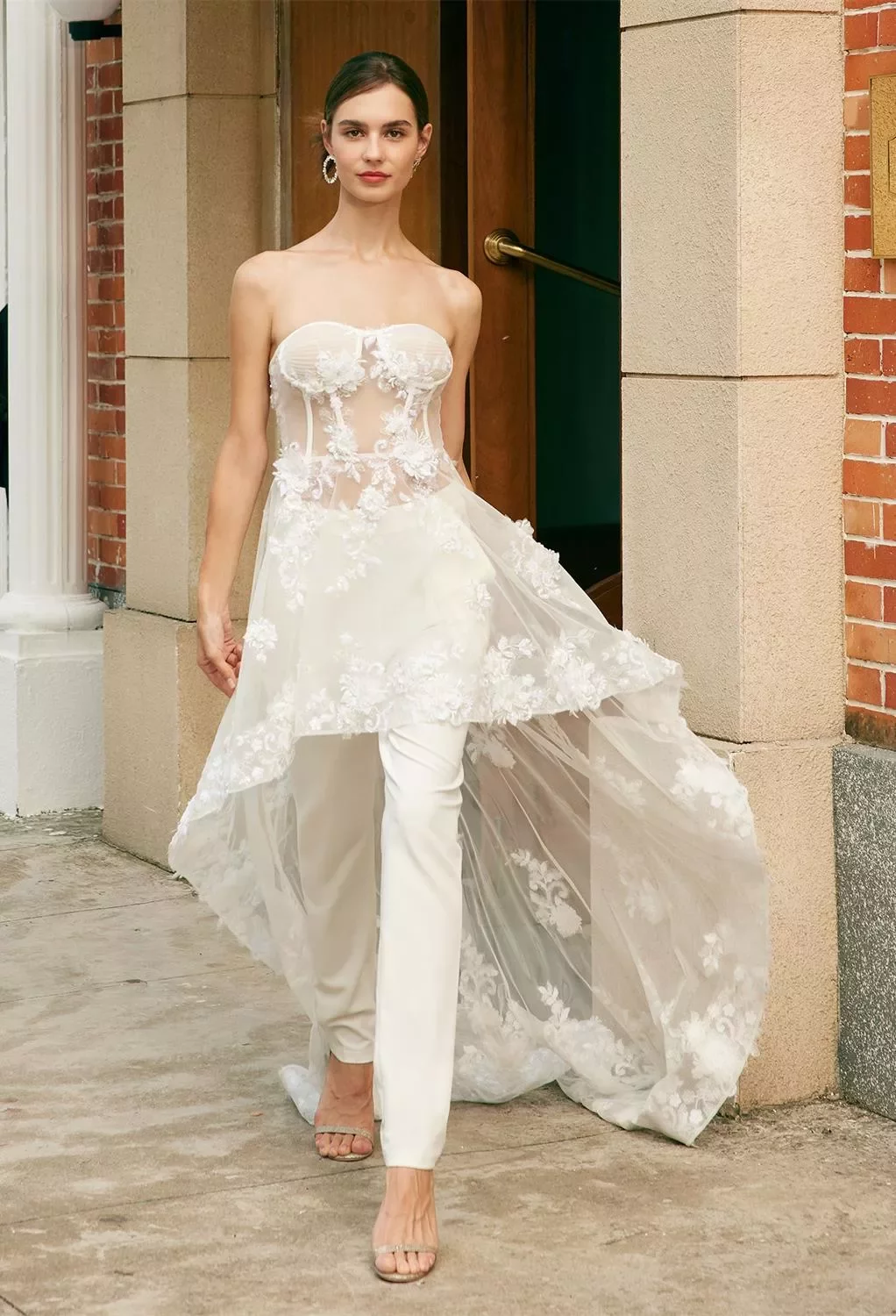 jumpsuit wedding dress M1301 main image 0