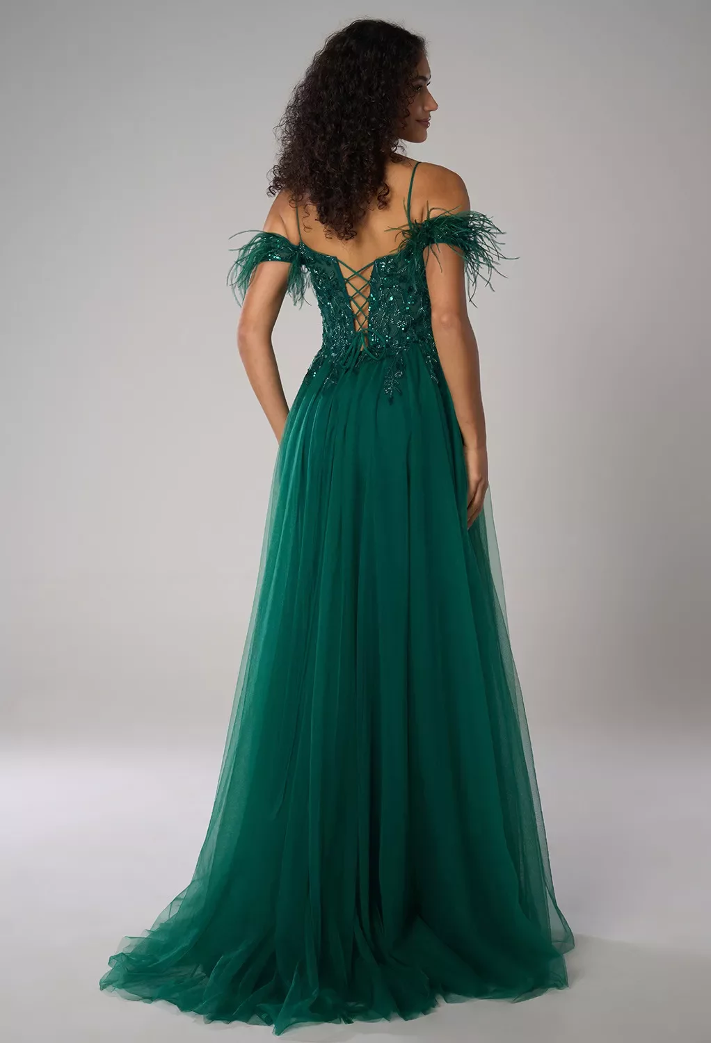 green evening dress australia AW Ellis Dress, Jolly Tulle Floor Length Sweetheart Neckline Dresses 08/05