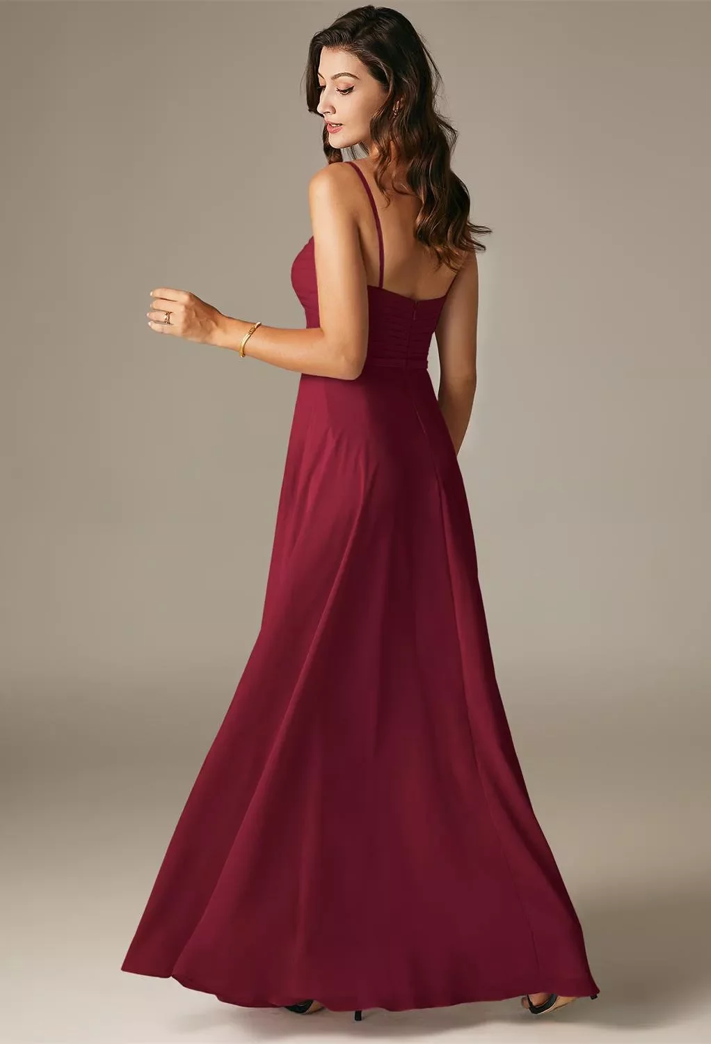 AW Georgia Dress, Burgundy Chiffon Floor Length Sweetheart Neckline Bridesmaid Dresses | AW.Bridal Australia AW Georgia Dress, Burgundy Chiffon Floor Length Sweetheart Neckline Bridesmaid Dresses | AW.Bridal Australia