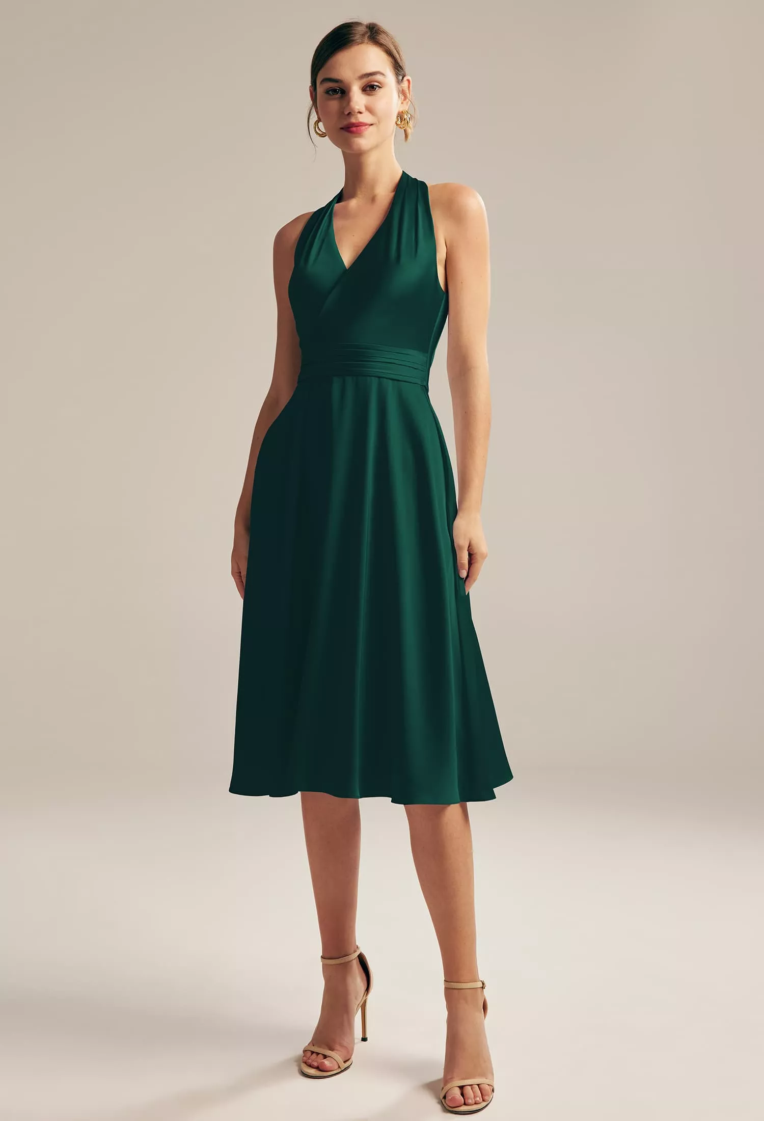 a line holiday dress A-line Dresses feminine appeal cotton FIt and Flare Purple Size:M