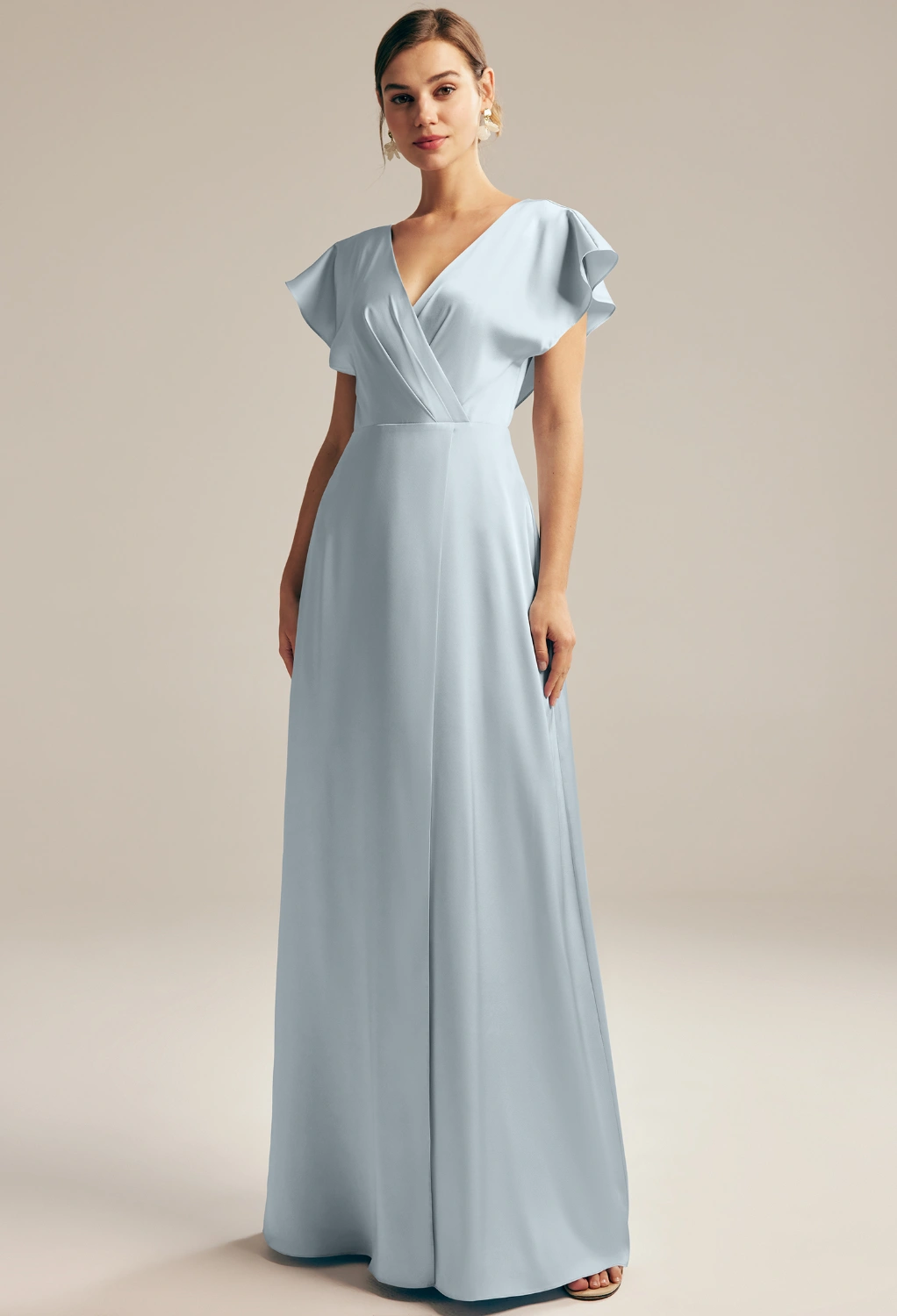 light blue maternity bridesmaid dress Kennedy Blue Jazz KM28103 Maternity Bridesmaid Dress  Wedding Shoppe