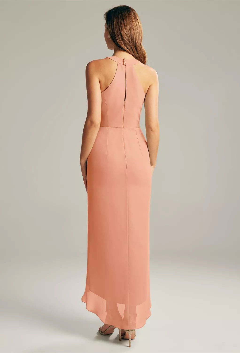 Peach Pink Beach Wedding Guest Dresses | AW.Bridal Australia