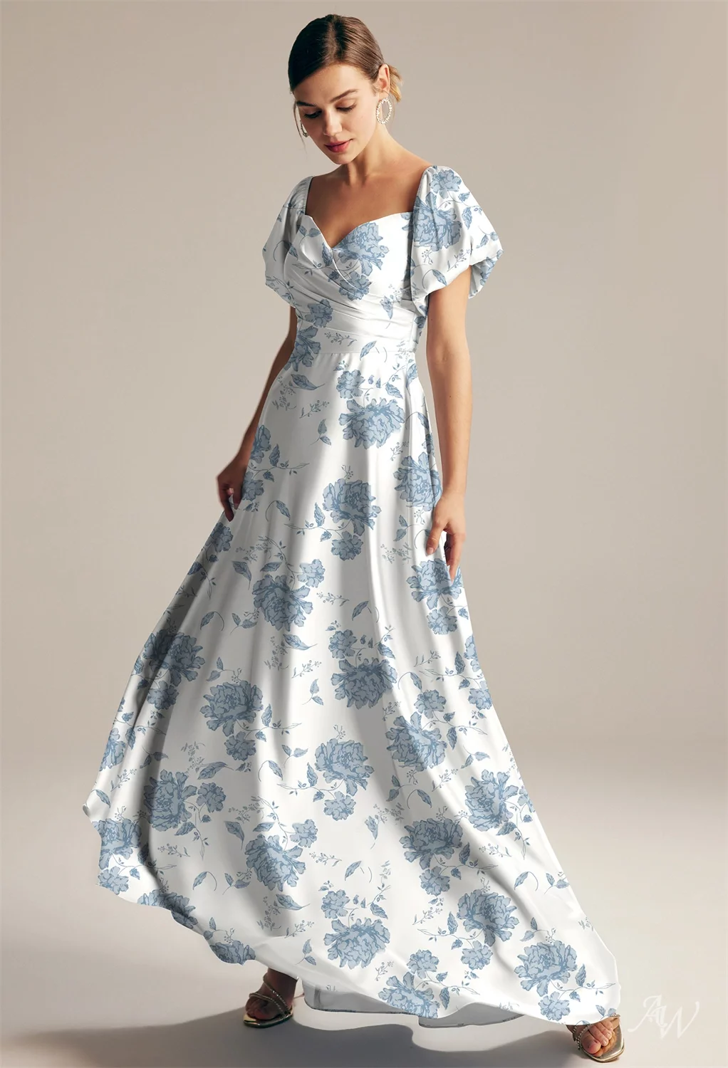 dusty blue convertible dress Convertible Chiffon A Line Dusty Blue Long Bridesmaid Dress