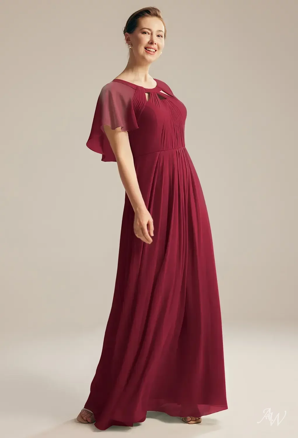 AW Kay Jester Red Mother of the Bride Dresses image3