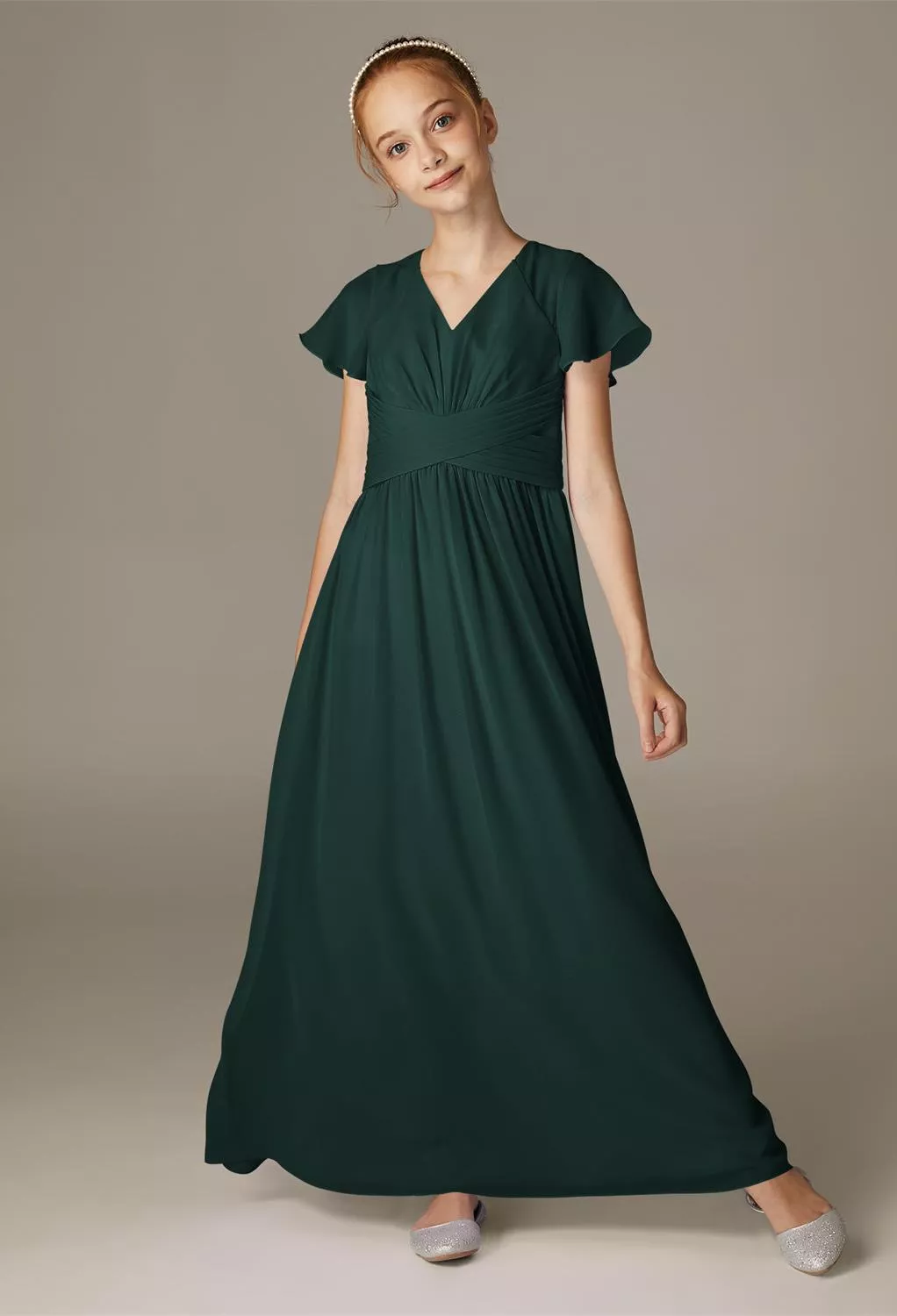 junior bridesmaid dresses australia Edie Powder Blue Junior Bridesmaid Dress