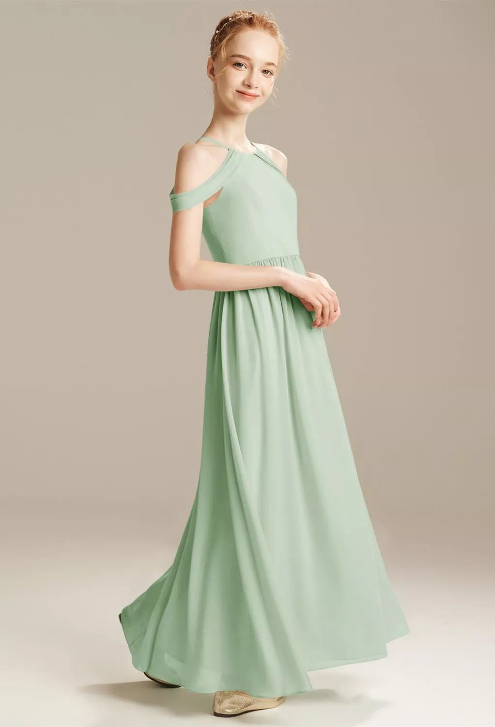 glacier blue bridesmaid dresses Novia Dress - Glacier, AU/UK 14 Satin Fabric Color januarysale Dessy and Lovely Bride Farve:Kanel-Rose