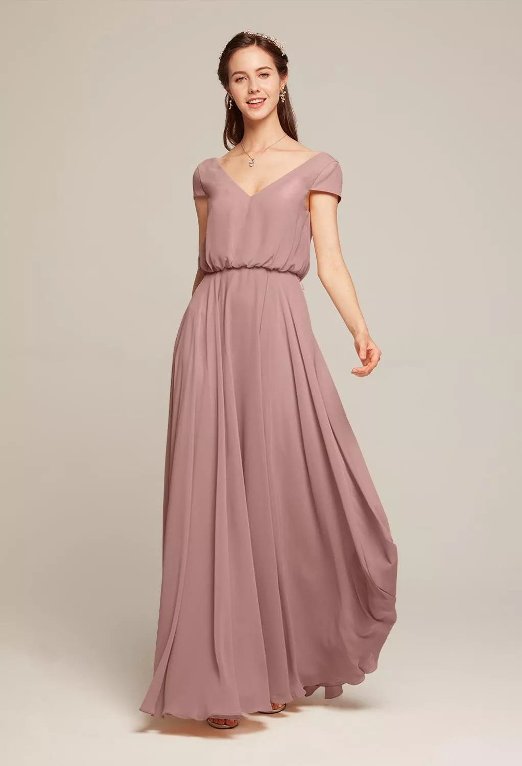 Side Zipper Maternity Bridesmaid Dresses