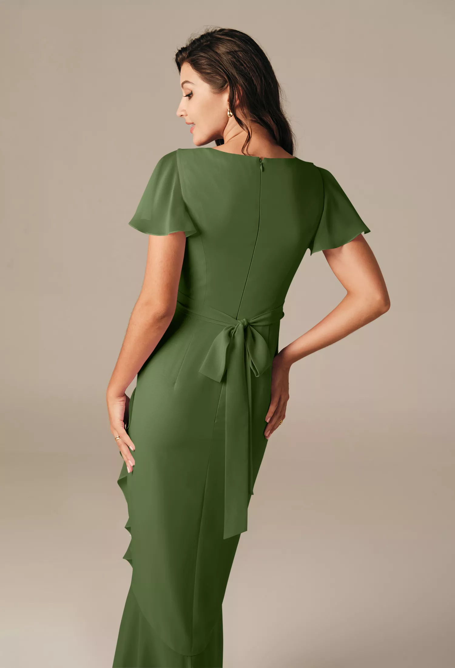 Green Olive Bridesmaid Dresses | AW.Bridal Australia