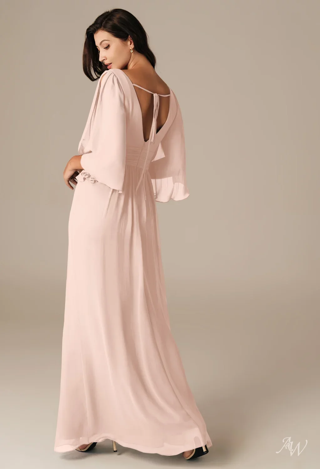 AW Faxai Pearl Pink Bridesmaid Dresses