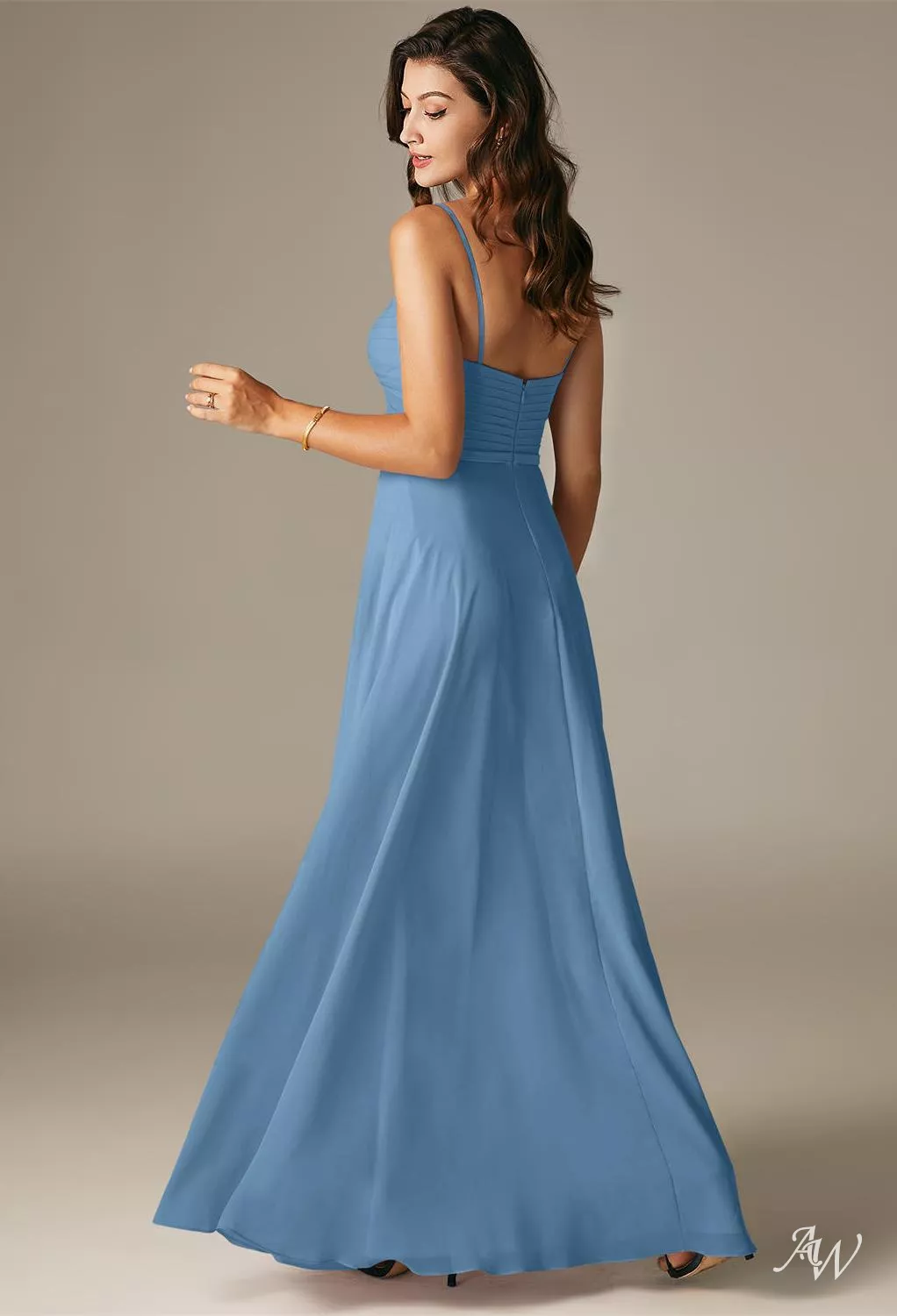 AW Georgia Dusty Blue Bridesmaid Dresses | AW.Bridal Australia