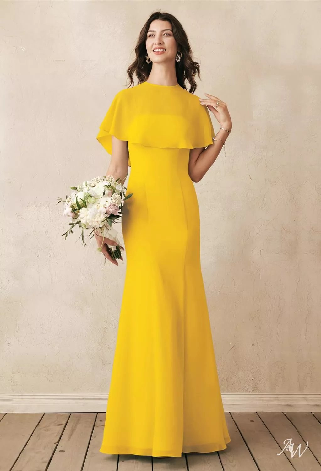 mustard mermaid dress MNM Couture K4006 - Long Mermaid Dress