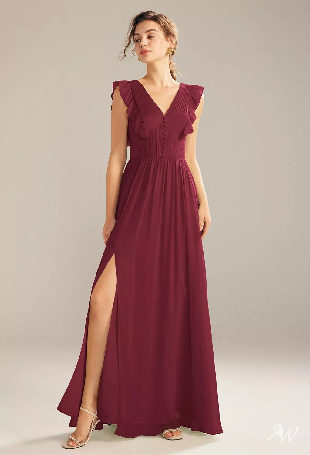 blue dress for baby girl Coraline Burgundy Stock Dress main image 0