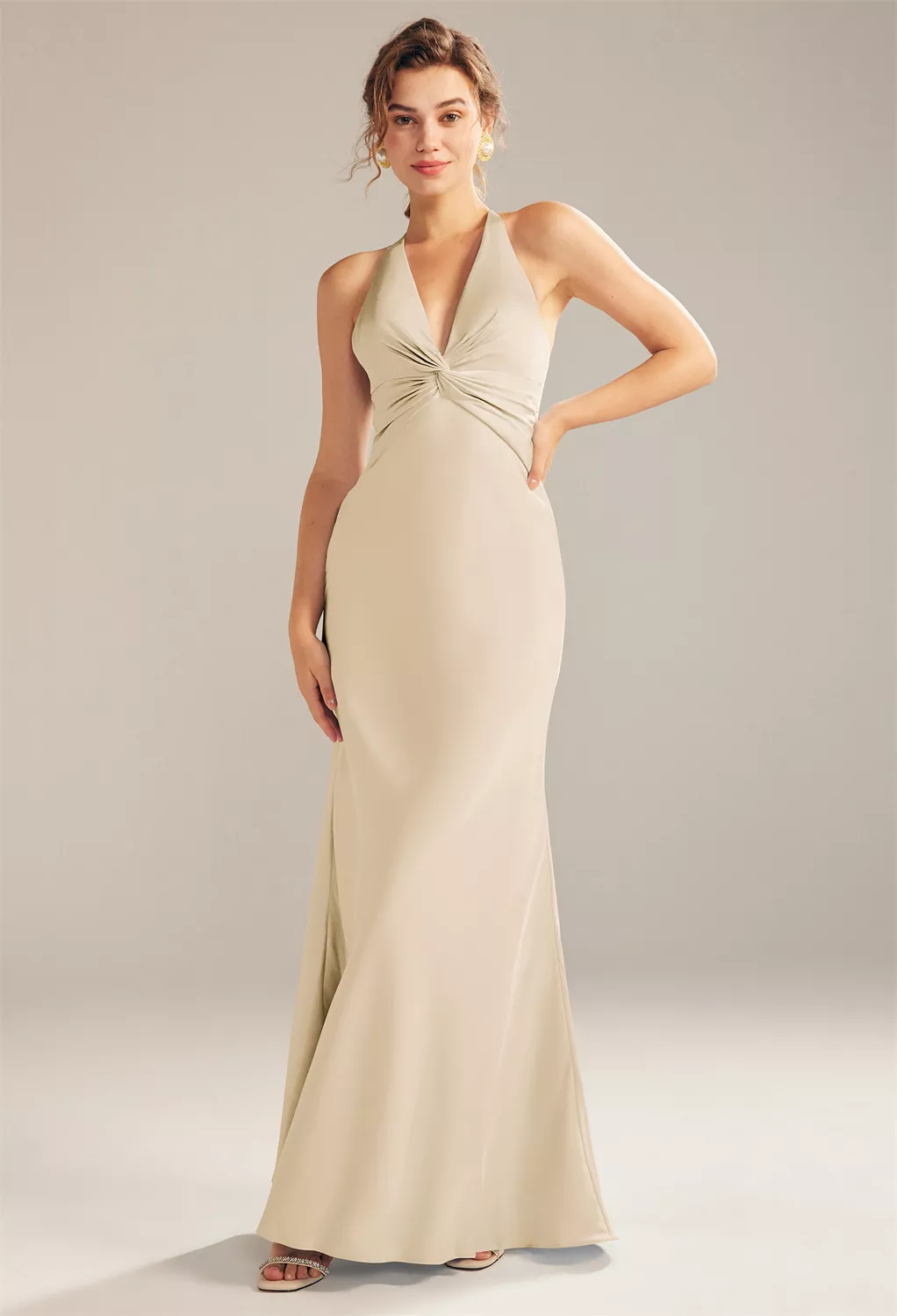 white christmas dresses Freesia Formal Dress Champagne main image 0