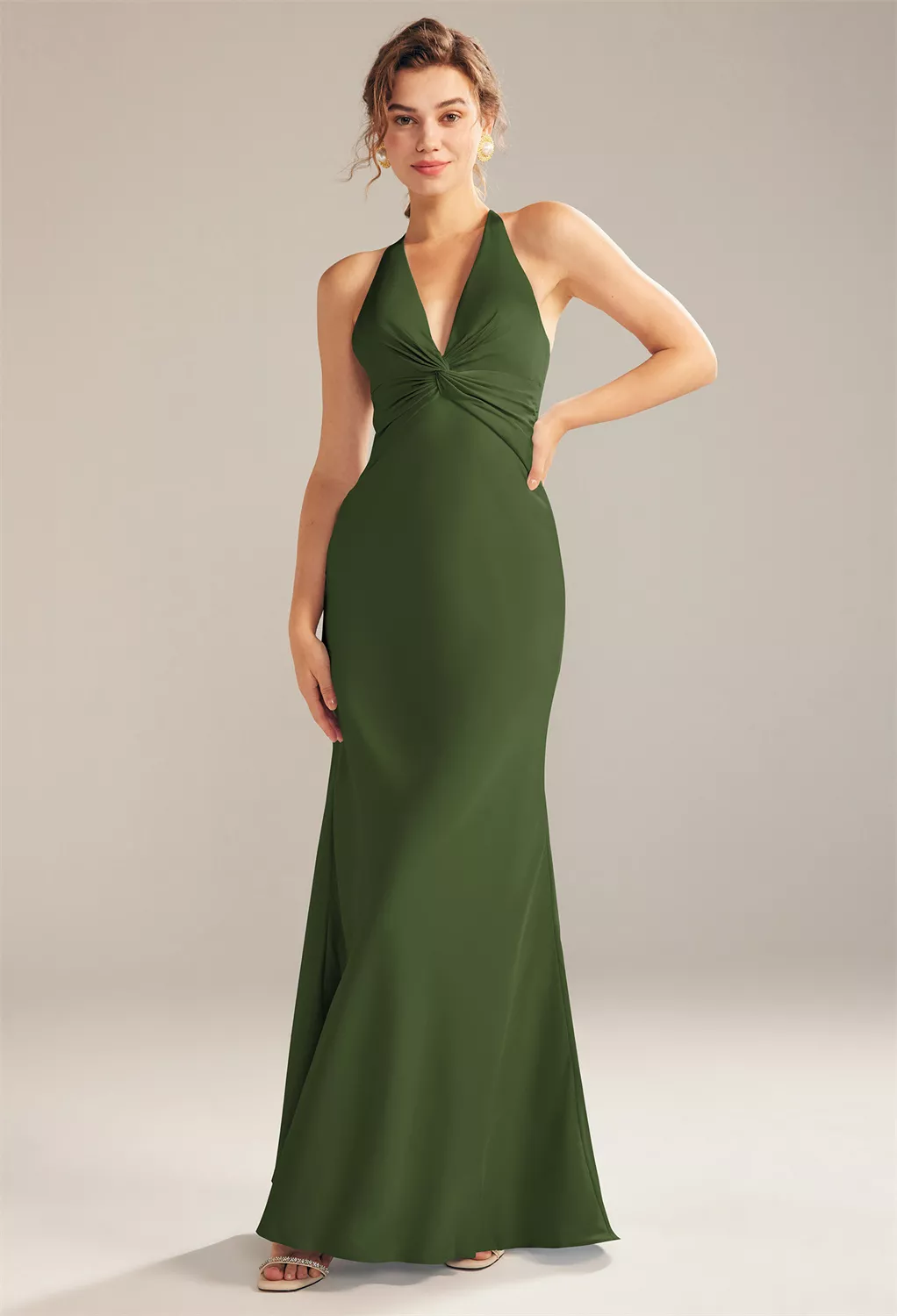 Green Olive Bridesmaid Dresses | AW.Bridal Australia