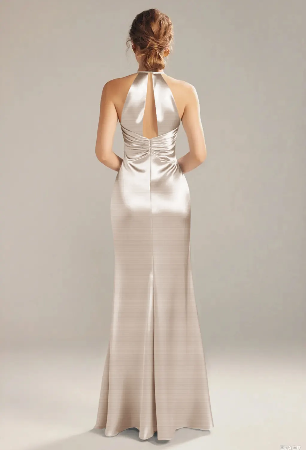 oyster satin bridesmaid dress Oyster Satin Bridesmaid Dress - Ruced