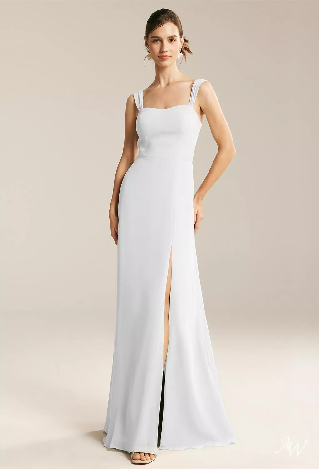 white bridesmaid dresses australia AGNES