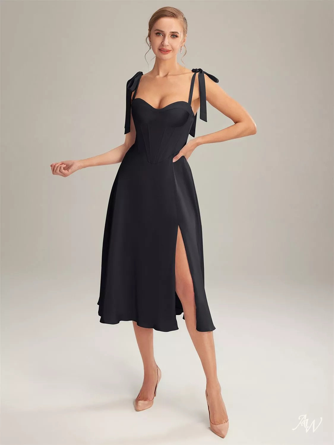 black metallic formal dress Duntery Dark Green Homecoming Dress A-Line, Royal-Blue main image 1