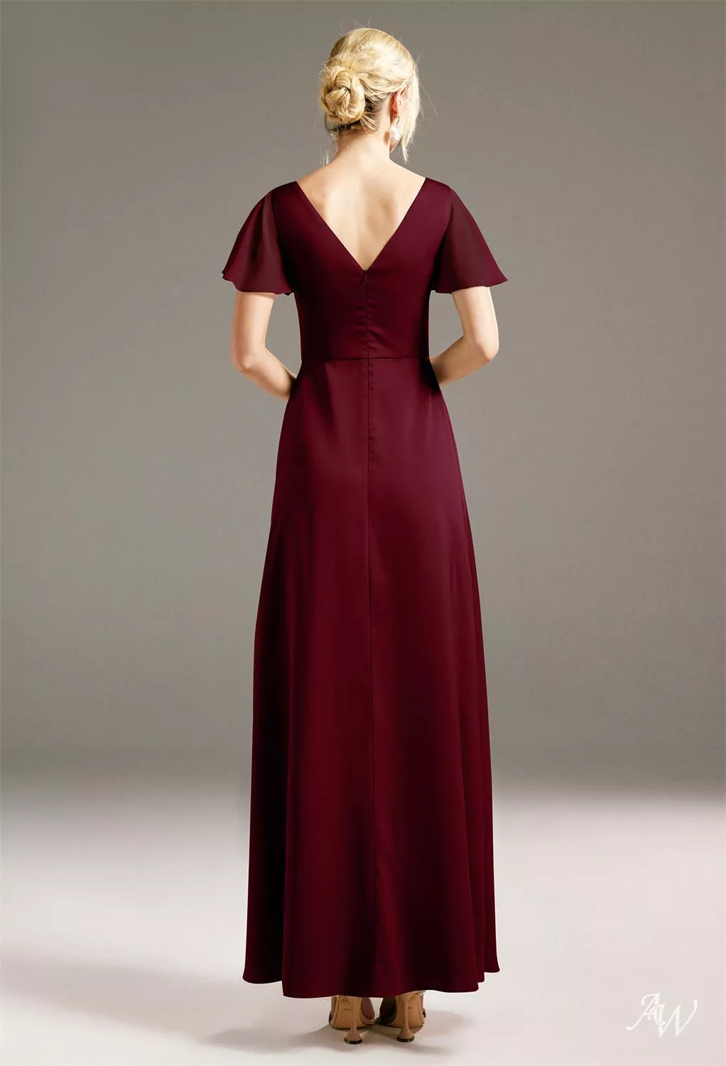 AW Linn Deep Claret Bridesmaid Dresses