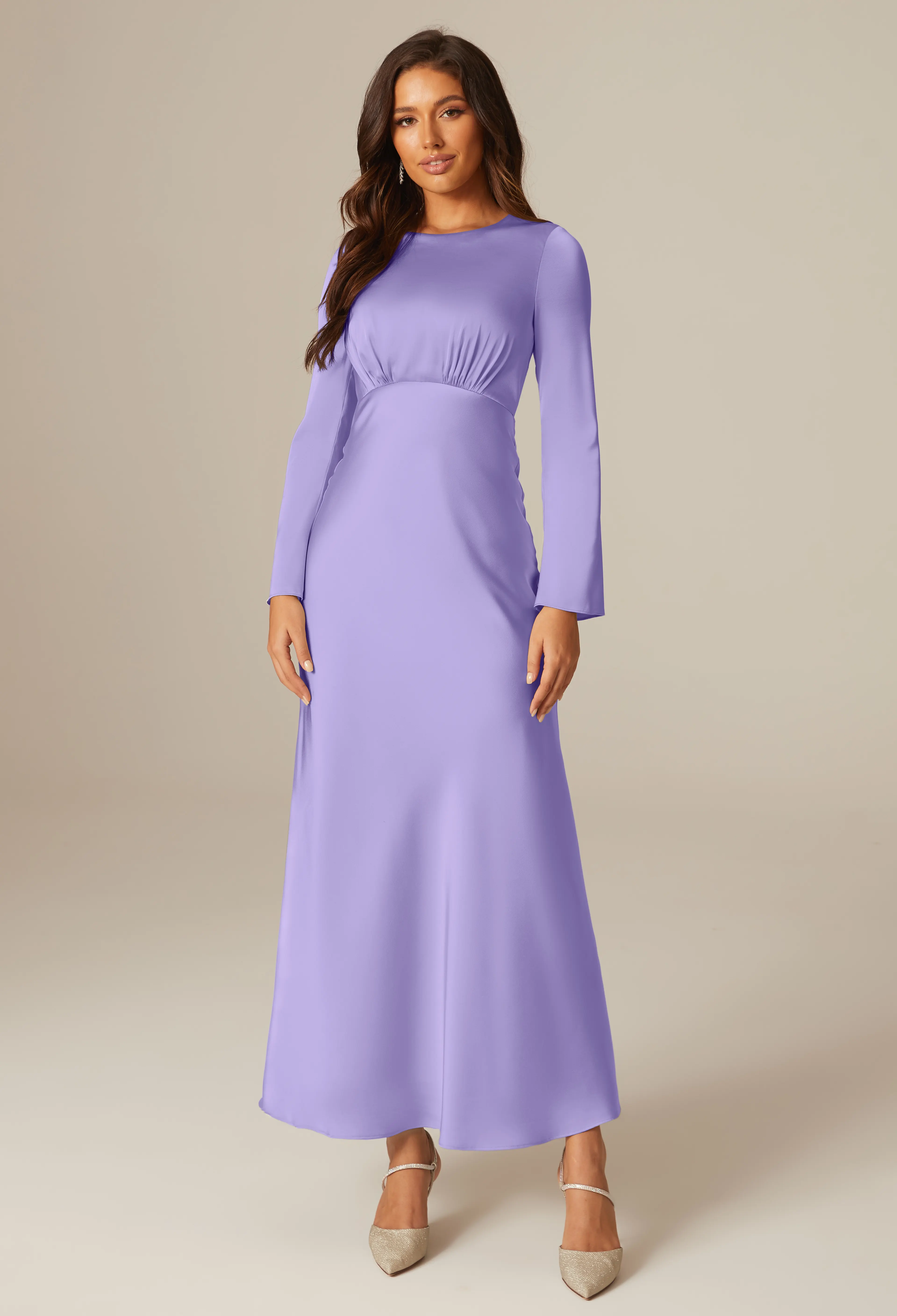 princess polly baby blue dress Lavender Bridesmaid Dresses for a Timeless Celebration – BABARONI main image 1