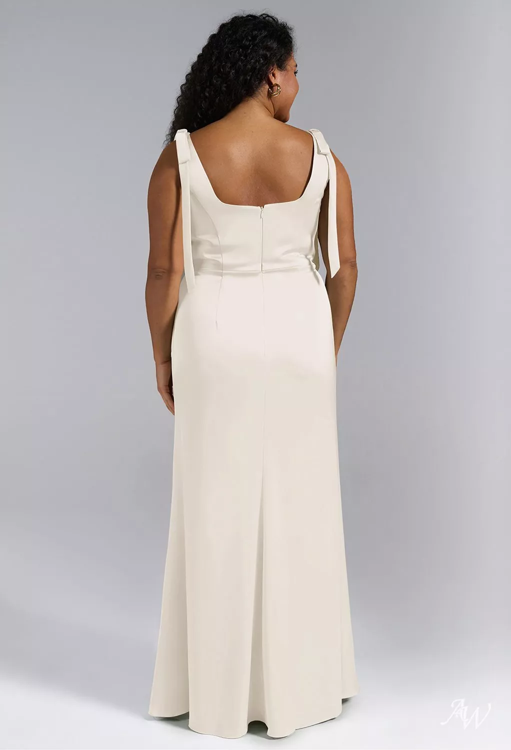 natalie ivory dress Natalie Open Back Swing Midi Dress  No. 14