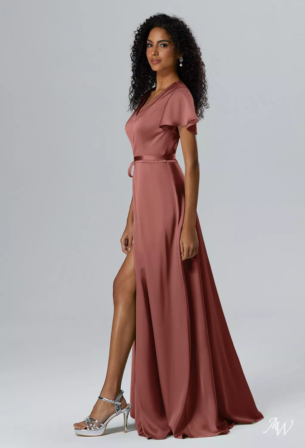 jax and brittany bridesmaid dresses Brittany Platinum Chiffon Bridesmaid Dress