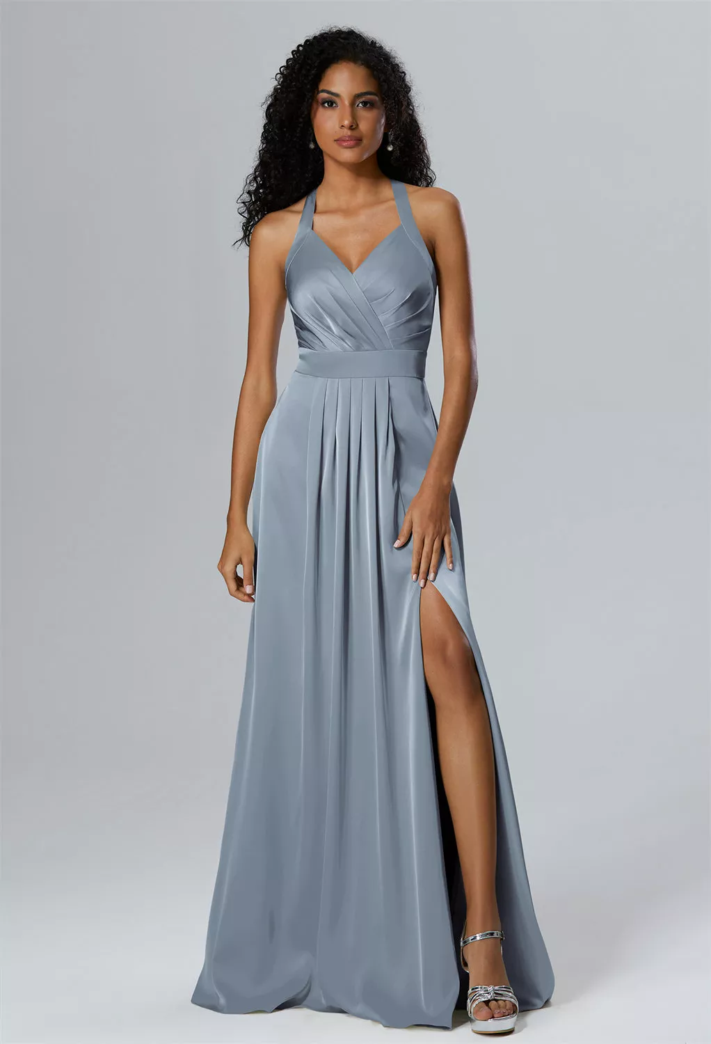 dusty blue bridesmaid dress australia Azazie Bondi