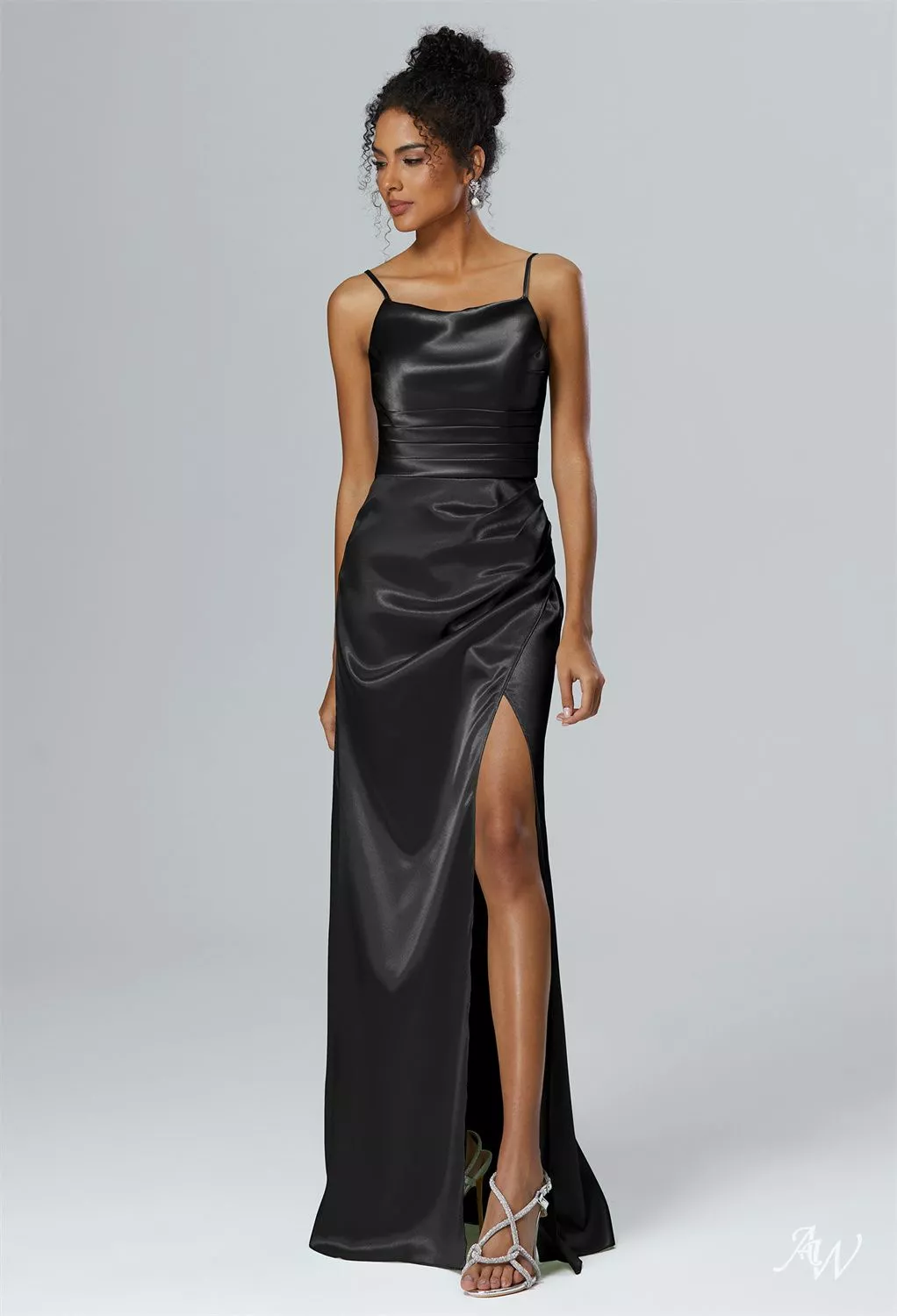 black satin bridesmaid dresses australia Black Metallic, Black Satin Bridesmaid Dresses