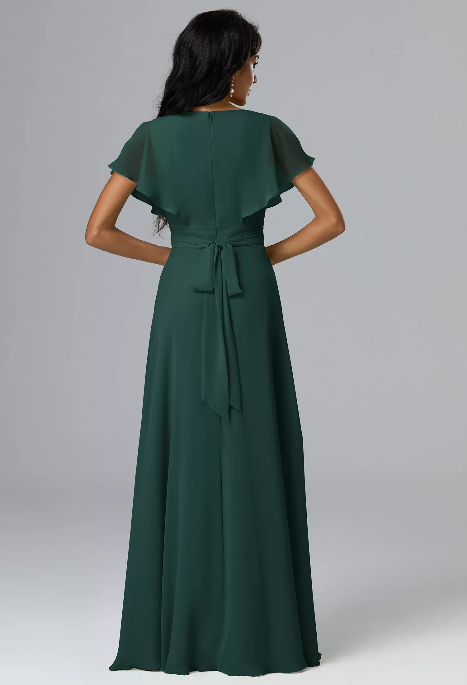 emerald green bridesmaid dress australia Honey Couture XENIA Emerald Green Tie Up Formal Bridesmaid Dress main image 1