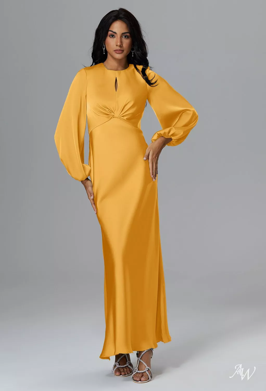 flared sleeve satin dress mango Empire Waistline Shirt Dress-Red, Ornate Flora main image 0