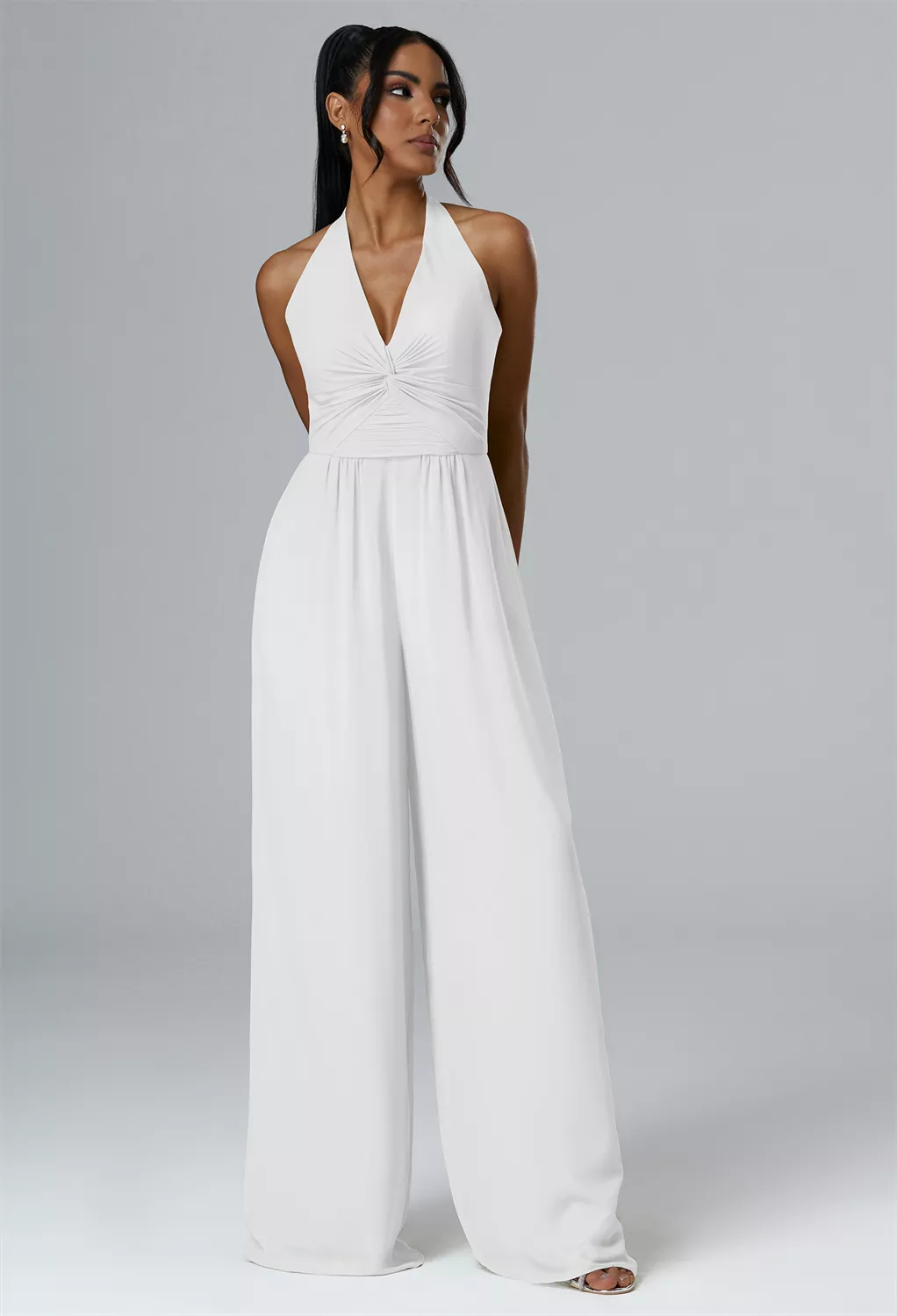 white bridesmaid dresses australia Jumpsuit, Wedding Pantsuits Bridesmaid Color:coral I’m bringing you a scarf detail. Silhouette_Wrap/surplice