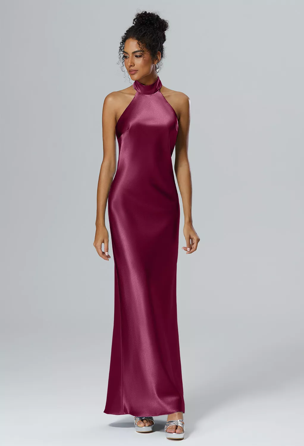 maroon bridesmaid dress australia Burgundy Dresses Formal Wedding Or Any April 2026 Ankle-Length Mother of the Size:2 - S