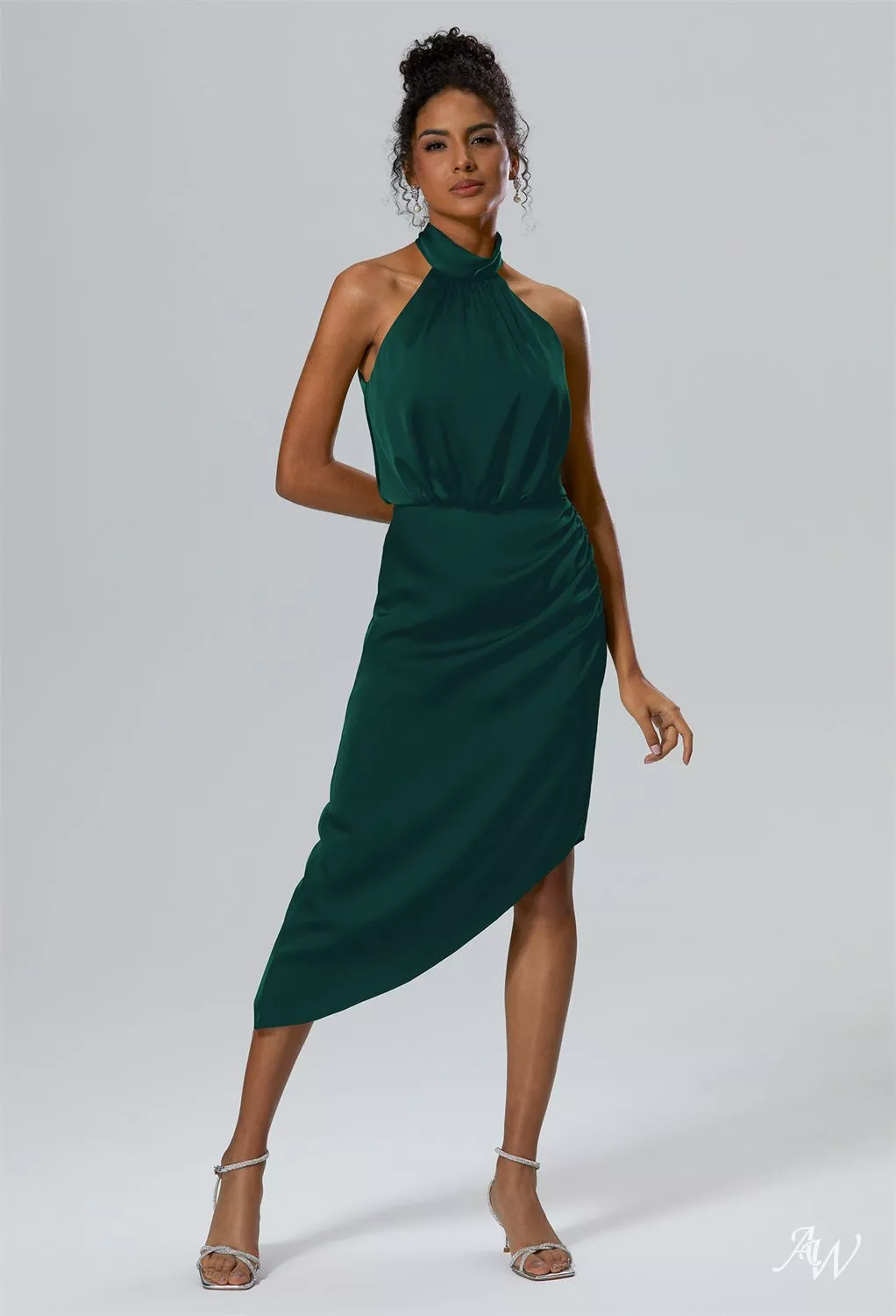 halter open back midi dress Open Back Halter Dress XS main image 0
