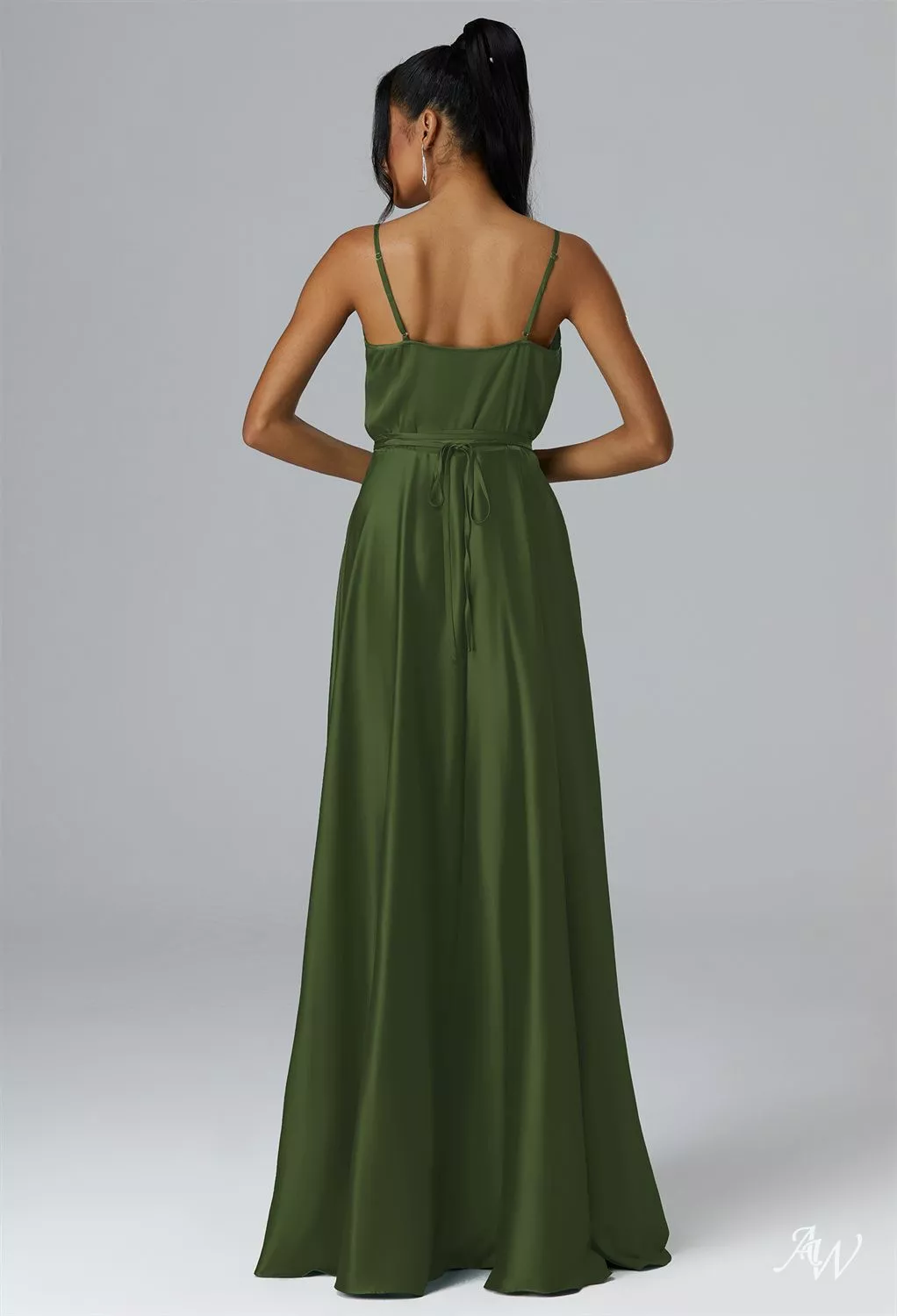 green emerald velvet dress Georgina Girls Dress - Olive Green