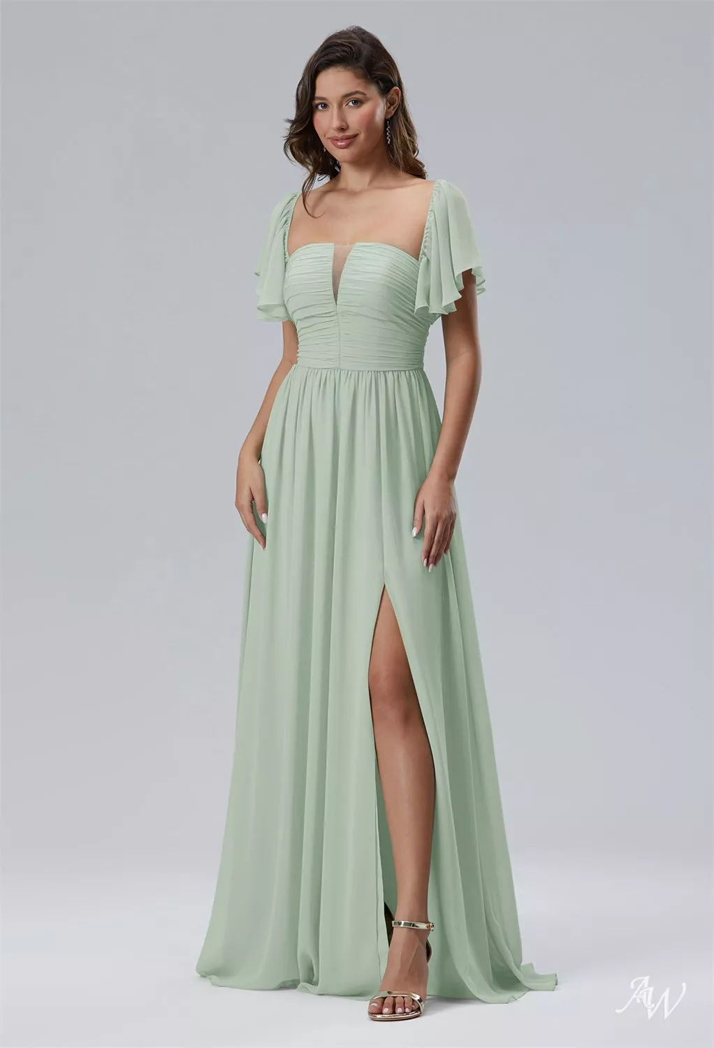 sage green bridesmaid dresses australia AW Jagir Womens Brogues