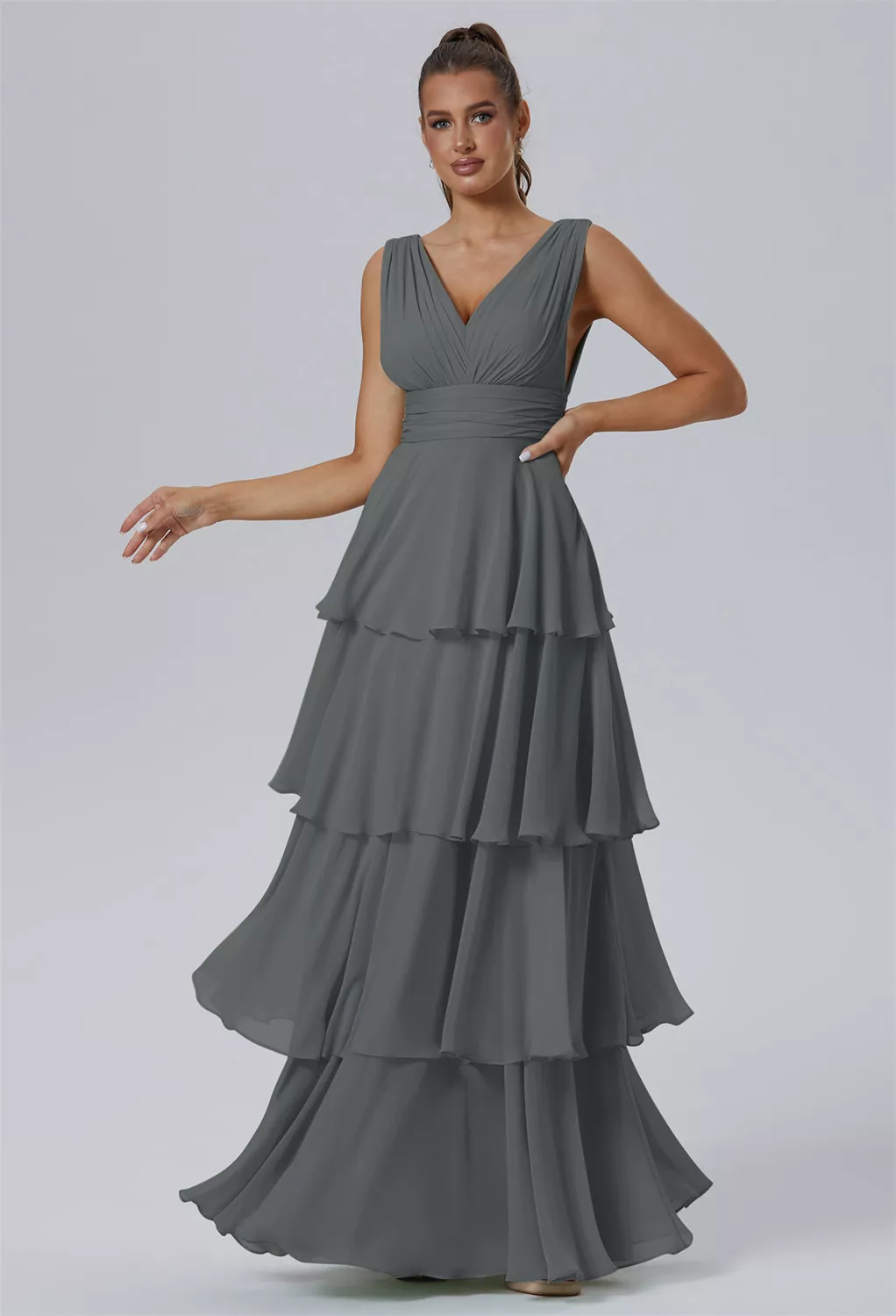Steel Gray Dresses for Special Occasions | AW.Bridal Australia