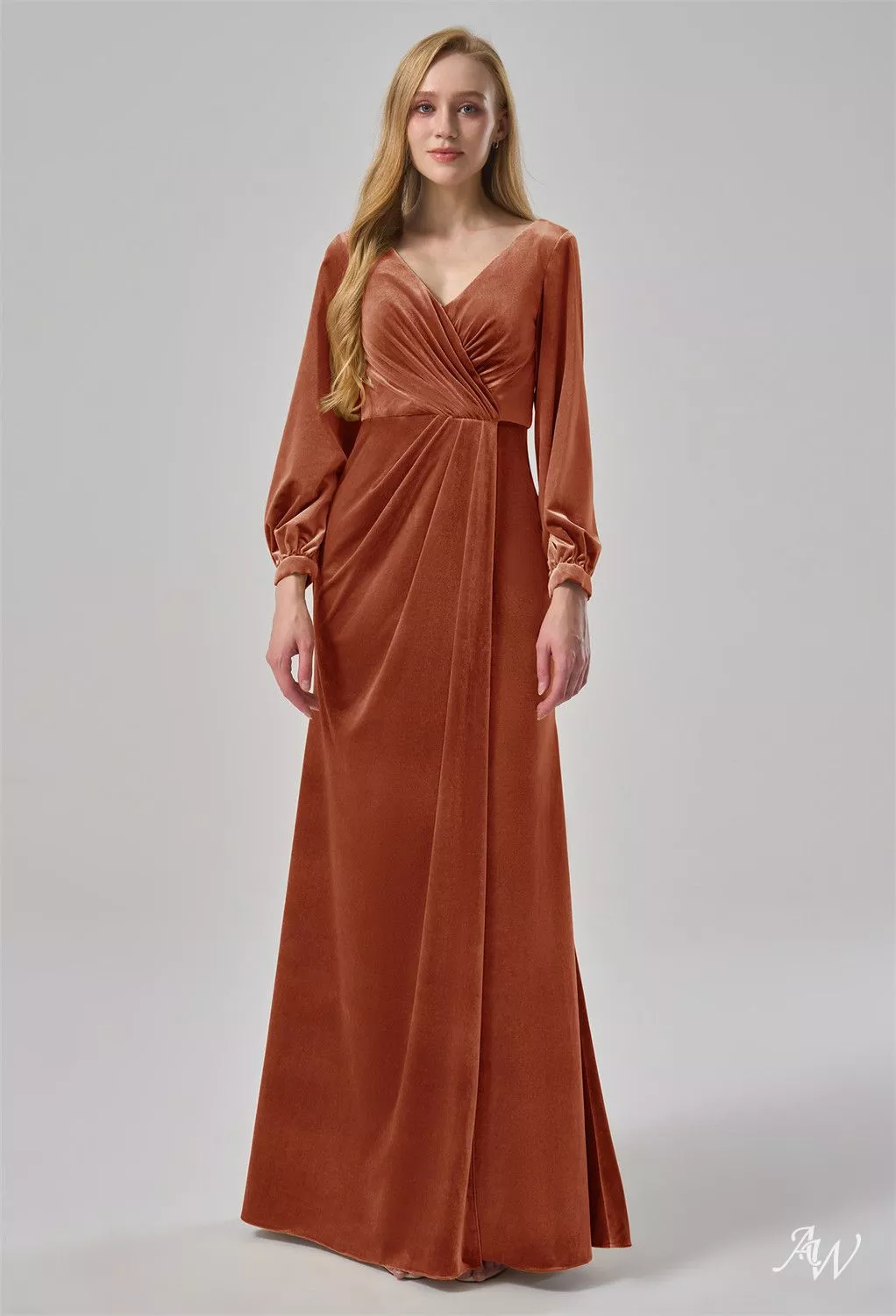 AW Borage Burnt Orange Bridesmaid Dresses | AW.Bridal Australia