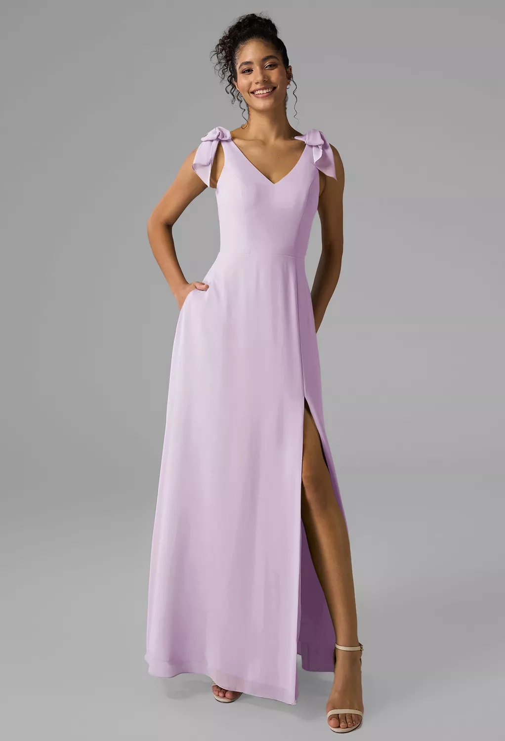 lilac floral bridesmaid dress Purple Midi Summer Dress: Celenia Lilac Floral / XSmall Lilac Floral Bridesmaid Dresses Page