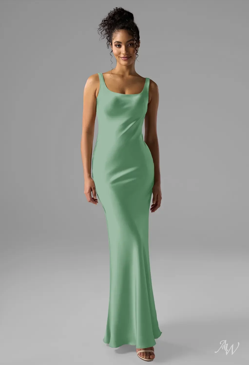 mineral green dress AW Armaan Dress