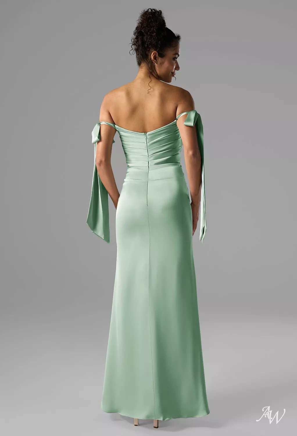 AW Shauna Satin Charmeuse Reed Bridesmaid Dresses | AW.Bridal Australia