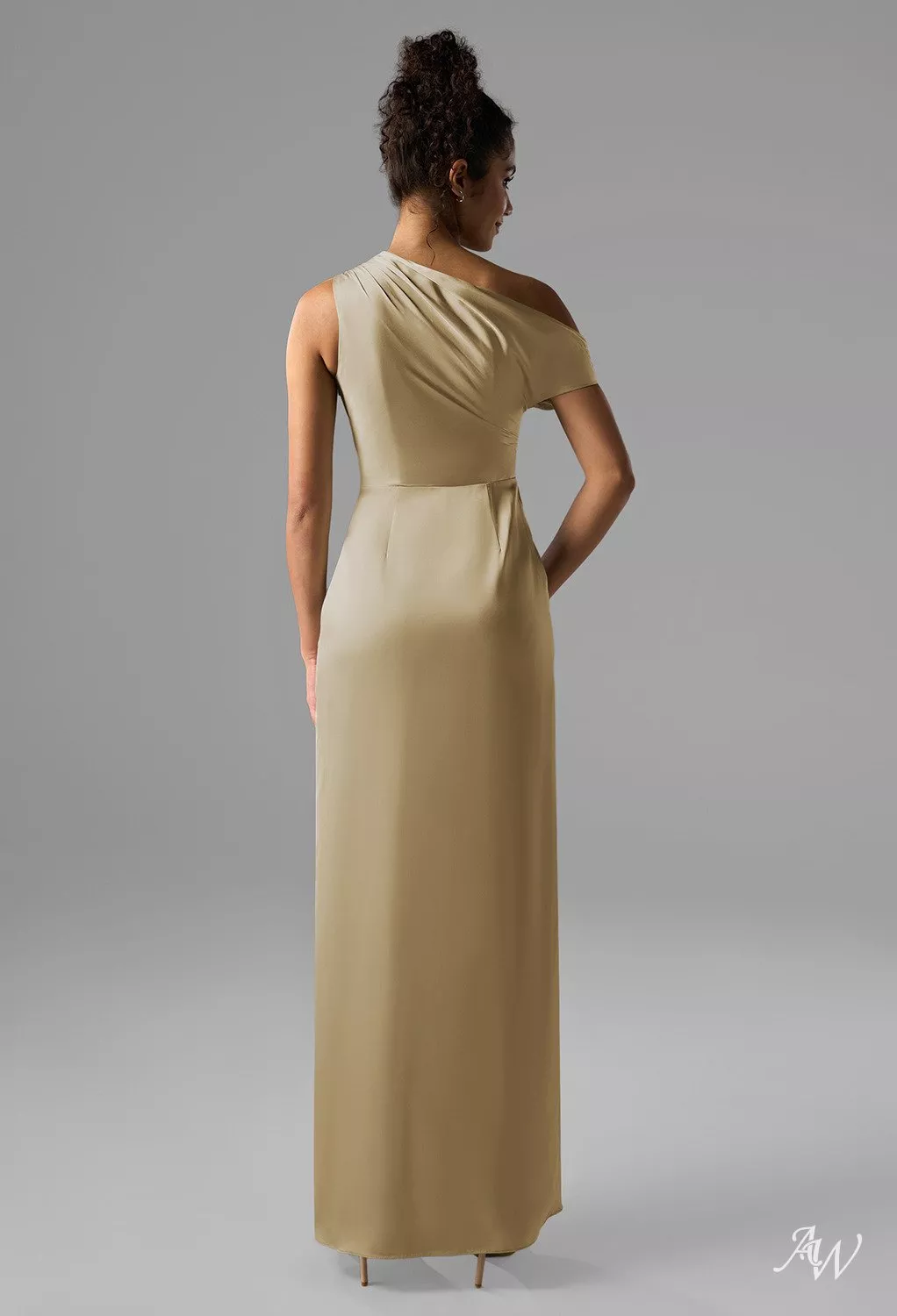 green emerald velvet dress Champagne Rihanna Strapless Slit Dress Satin Prom Celebrity Red Carpet –  Hoprom