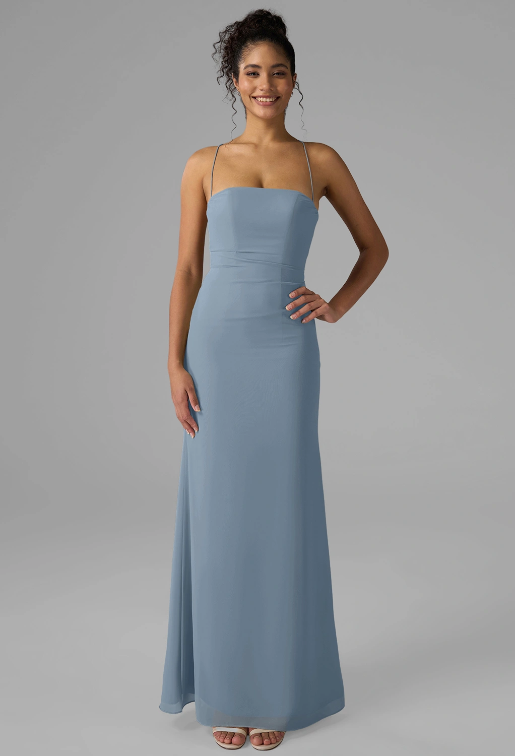 blue jay color dress Kennedy Blue In Stock Jay Bridesmaid Dress 4 / Blossom