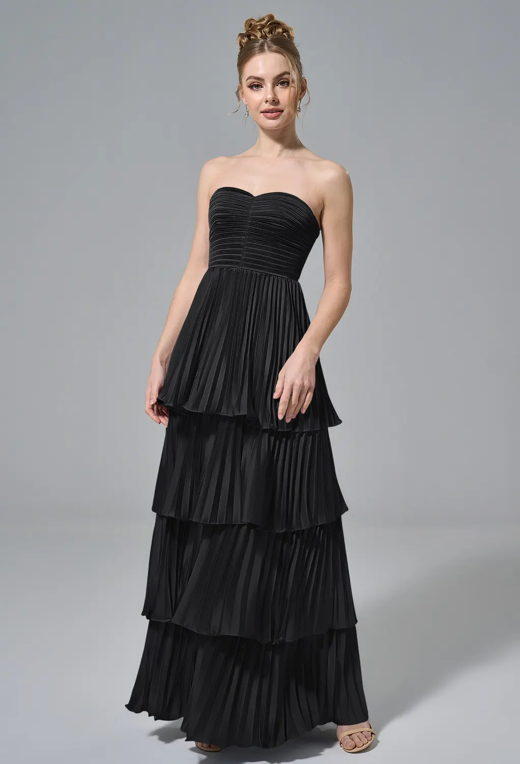 black satin bridesmaid dresses australia Formal Dress | Bridesmaid Dress main image 1