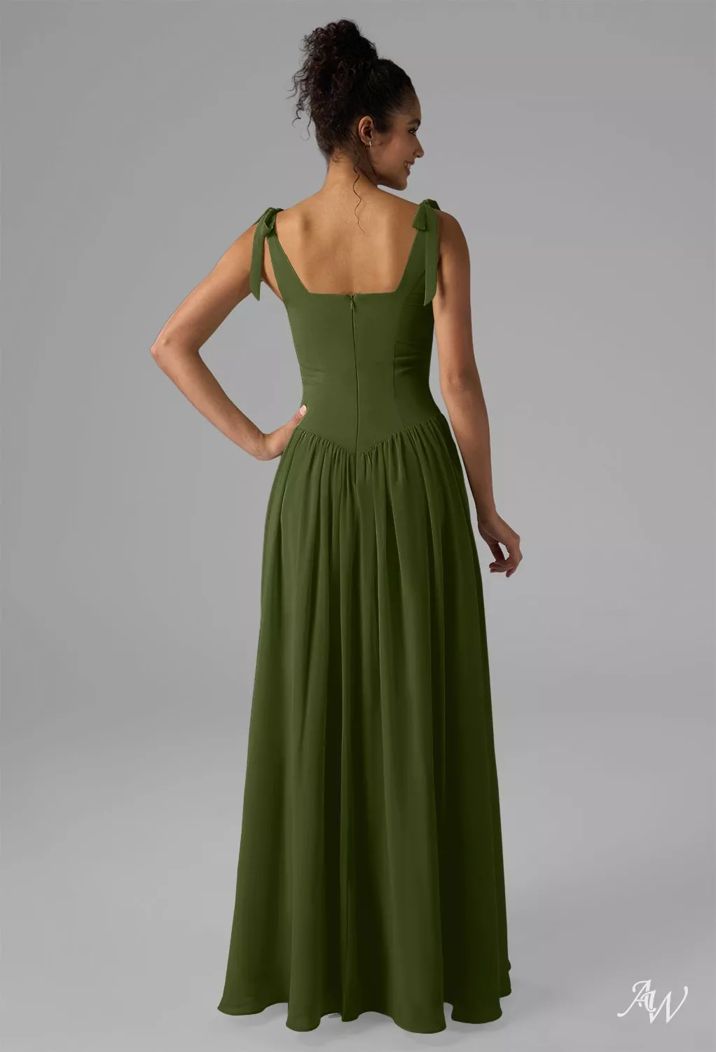 AW Kristen Green Olive Bridesmaid Dresses | AW.Bridal Australia