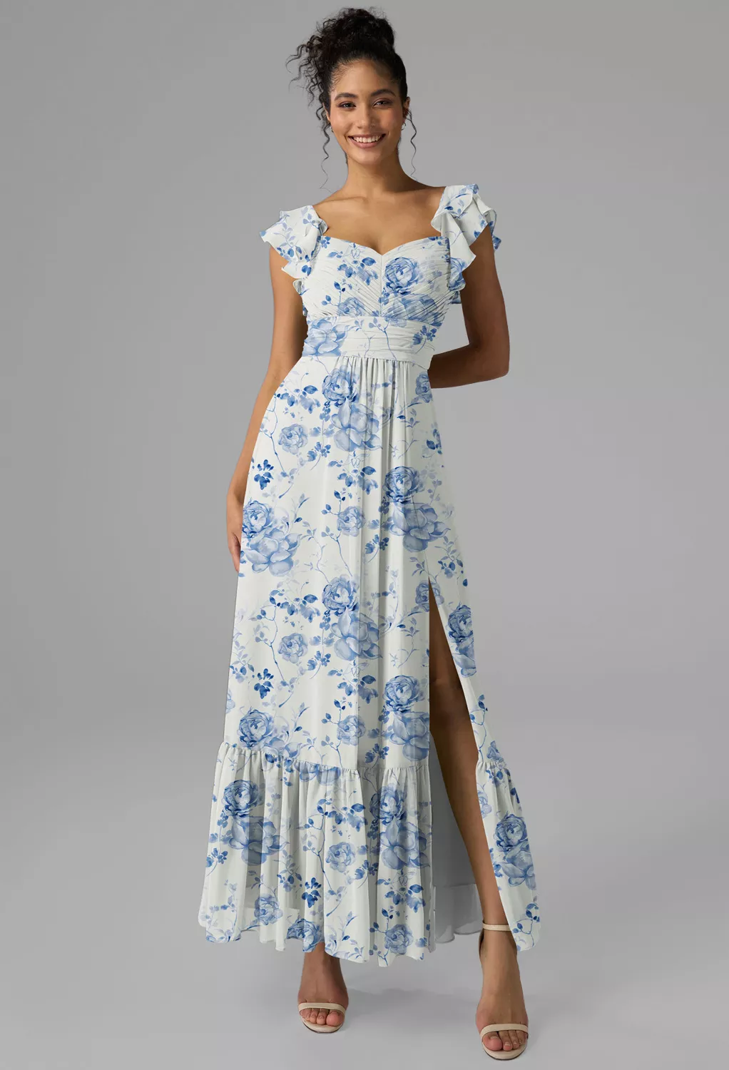 blue floral dress australia Esther & Co. Ashlan Dress main image 0