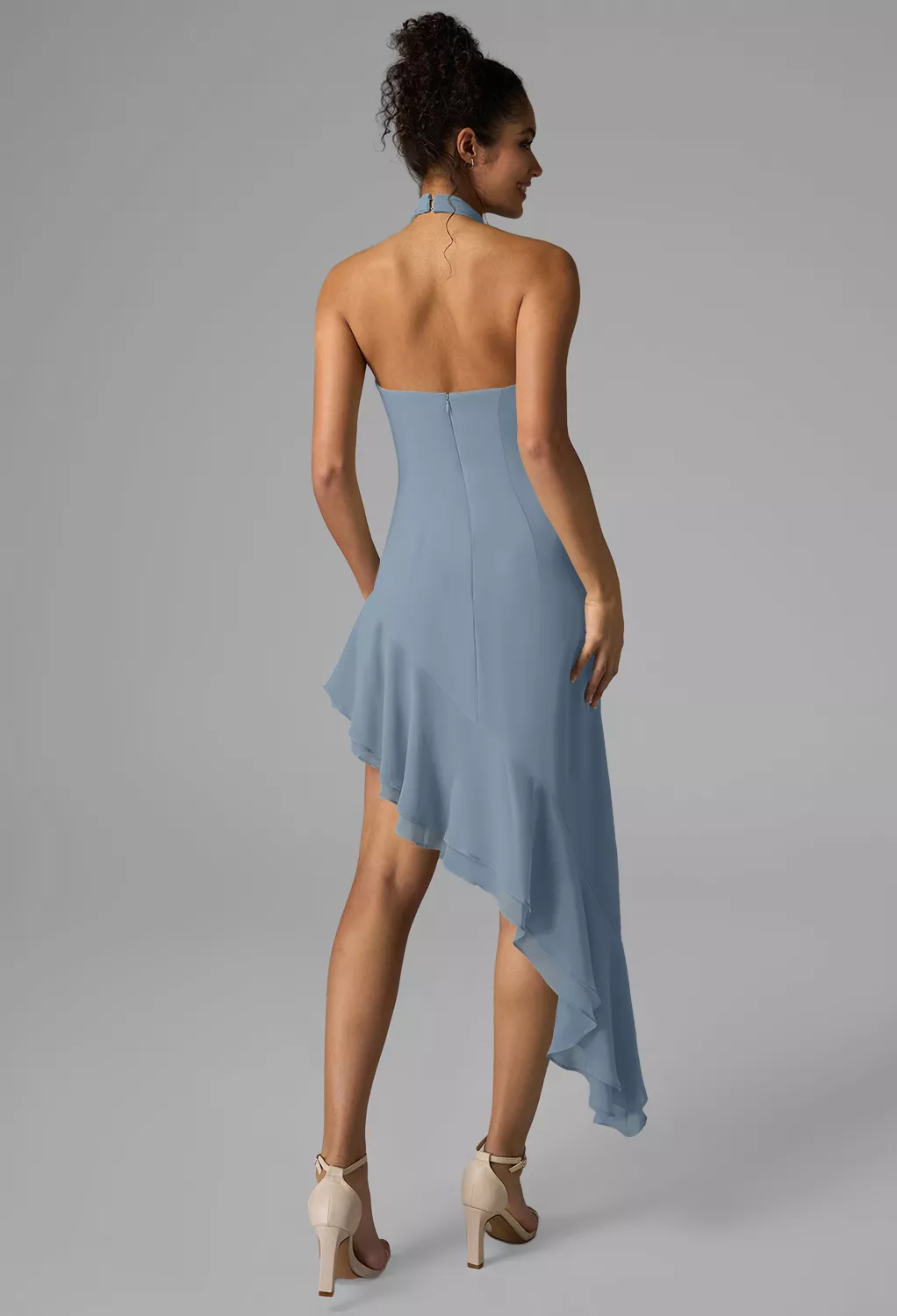 light blue dress for beach wedding Dreamy Light Blue Wedding Dress with Long and Off the Sleeve Light Blue As Picture / 14 main image 1