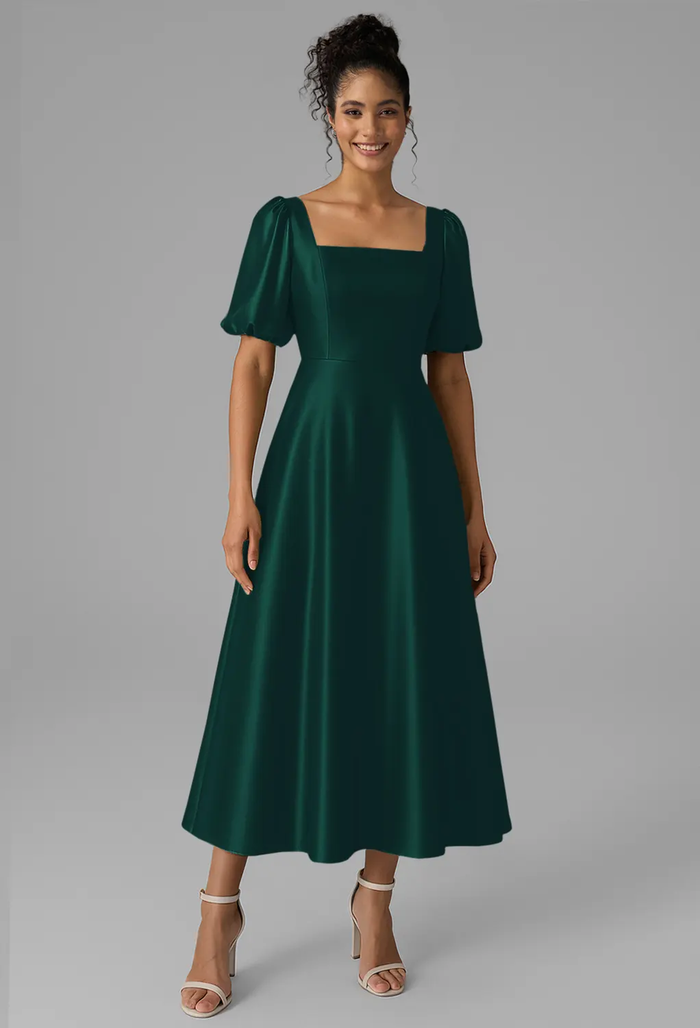 Hunter Green Short Bridesmaid Dresses | AW.Bridal Australia