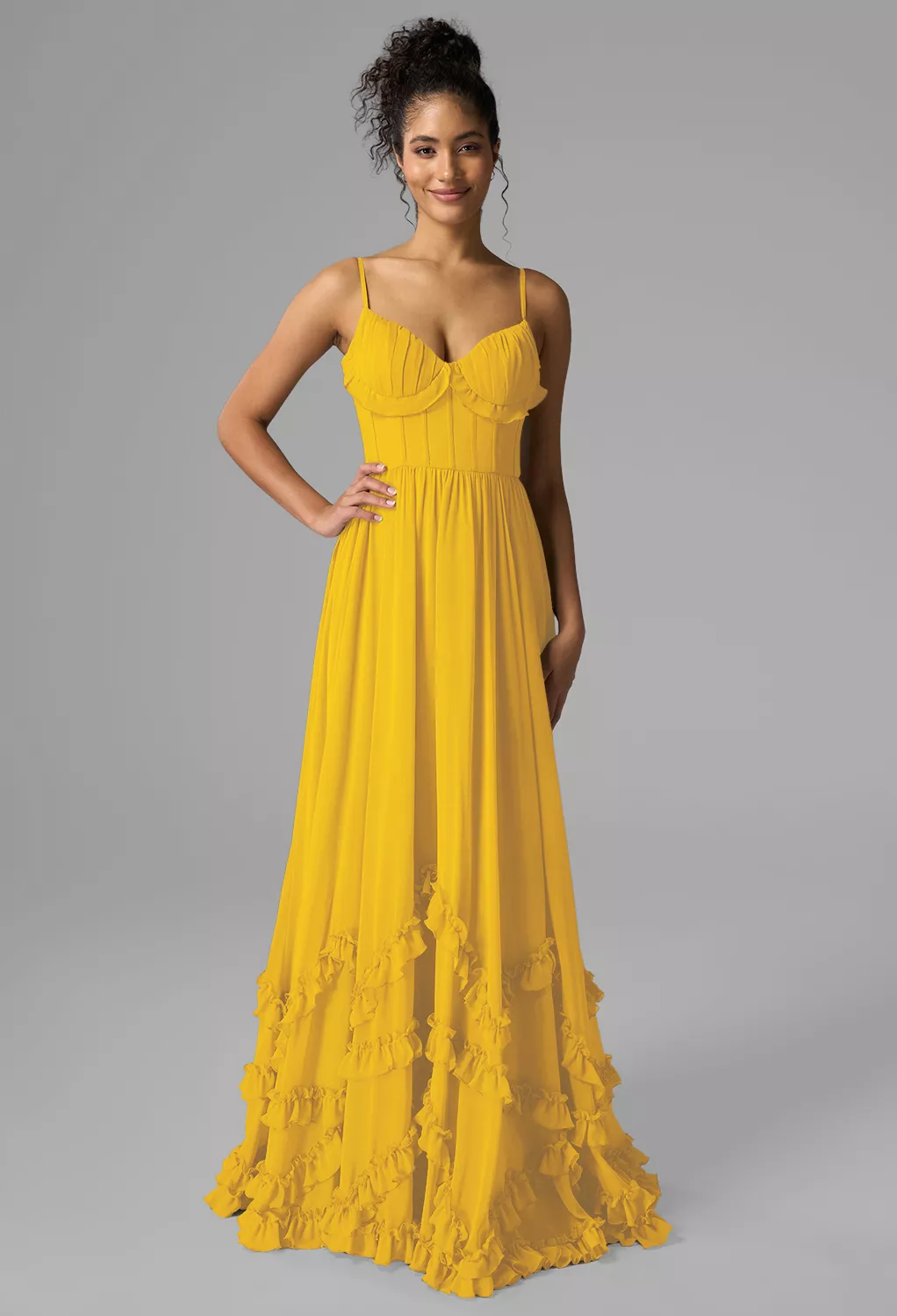 Mustard Yellow Black Tie Wedding Guest Dresses