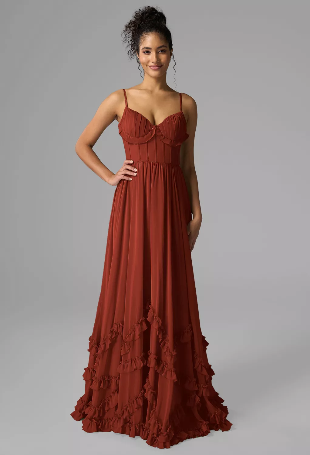 Rust Black Tie Wedding Guest Dresses | AW.Bridal Australia